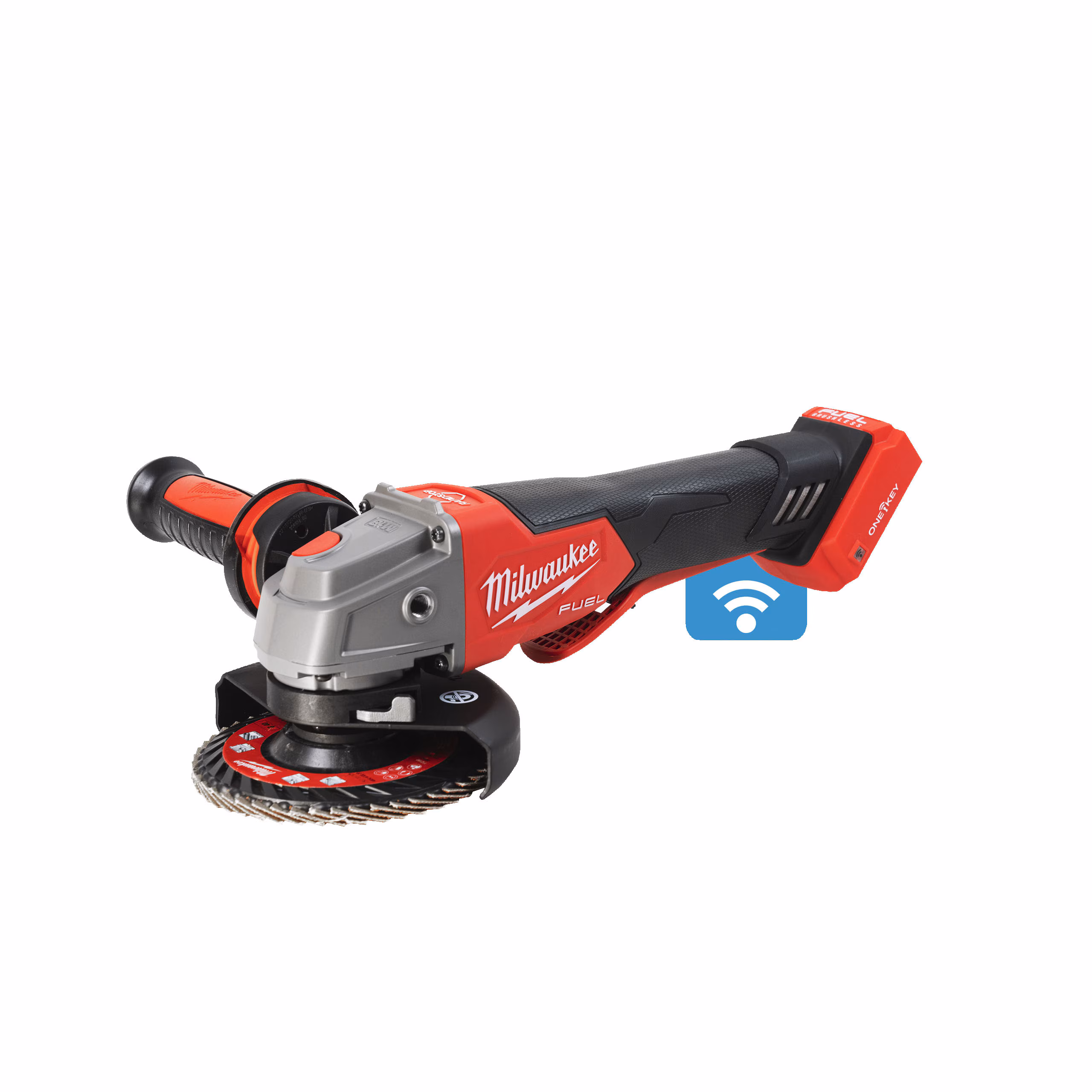 Kjøp Milwaukee Vinkelsliper M18 ONEFSAG125XPDB-0X, uten batteri og lader.