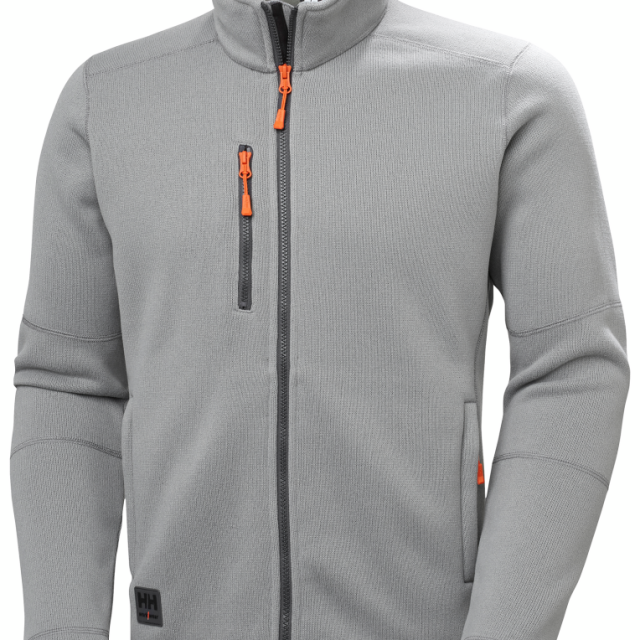 FLEECEJACKA HELLY HANSEN KENSINGTON STICKAD, POLARTEC LJUSGRÅ L