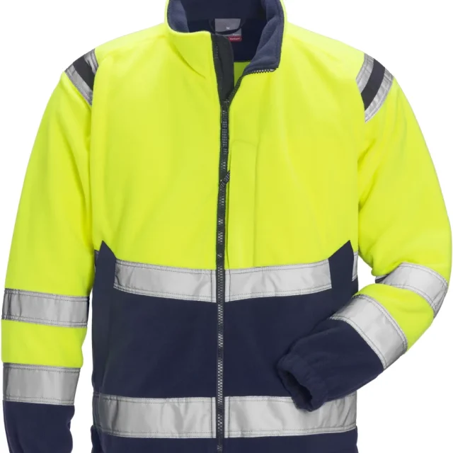 Fristads 4041 FE Fleecejacka röd/svart XXL
