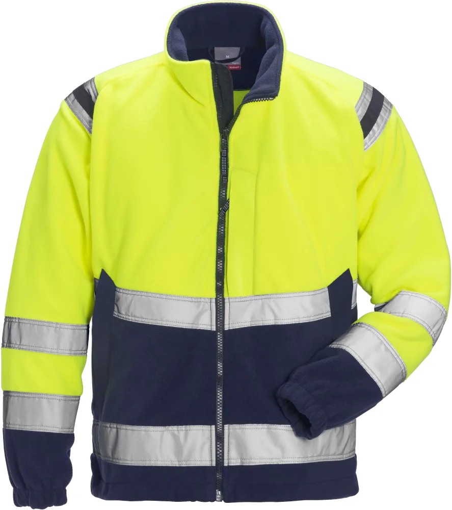 Fristads 4041 FE Fleecejacka röd/svart XXL