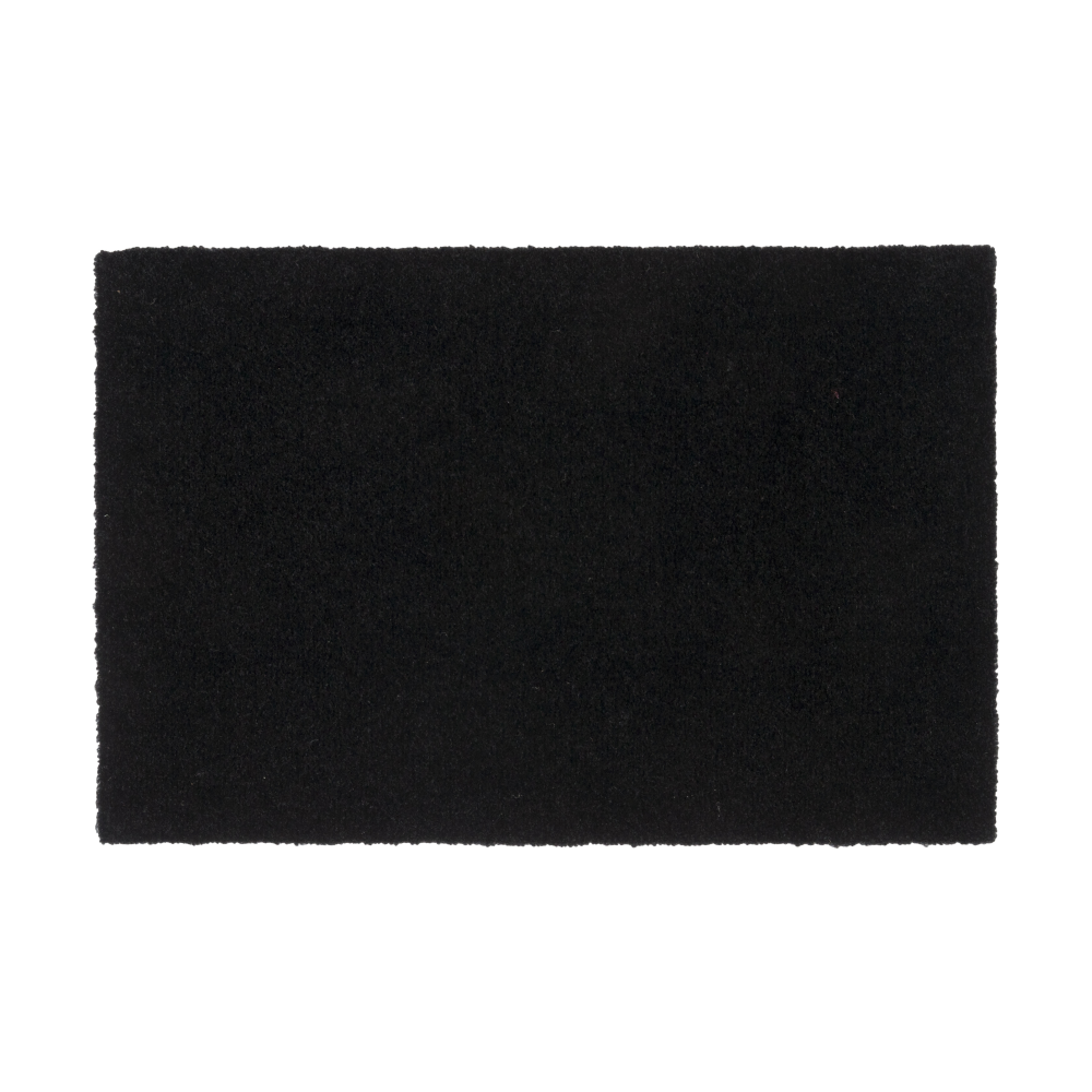 Unicolor dörrmatta, Black, 40x60 cm