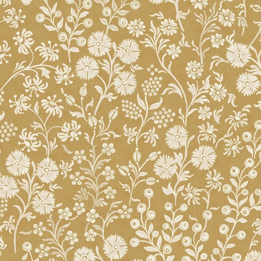 Posy 316042 Gul Tapet | Stuvbutiken
