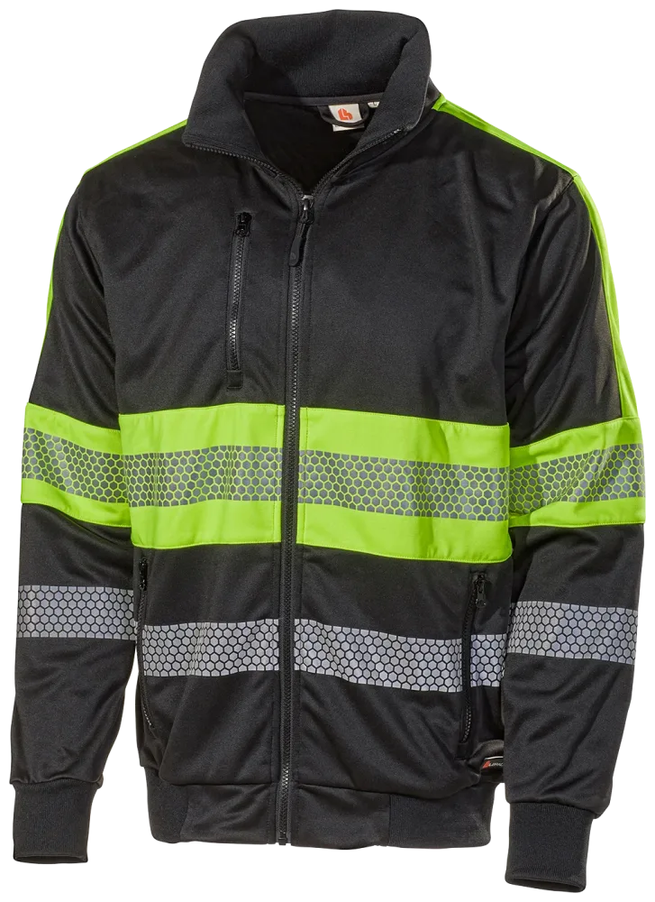 L.Brador 6112P Varseltröja svart/hi-vis gul, klass 1 S