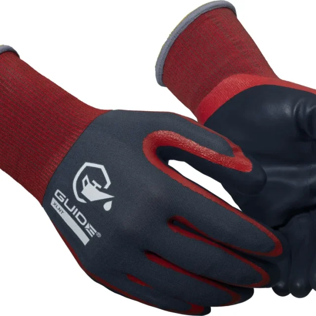 Guide Gloves 9502 Handske nitrildopp, oljegrepp, touch 8