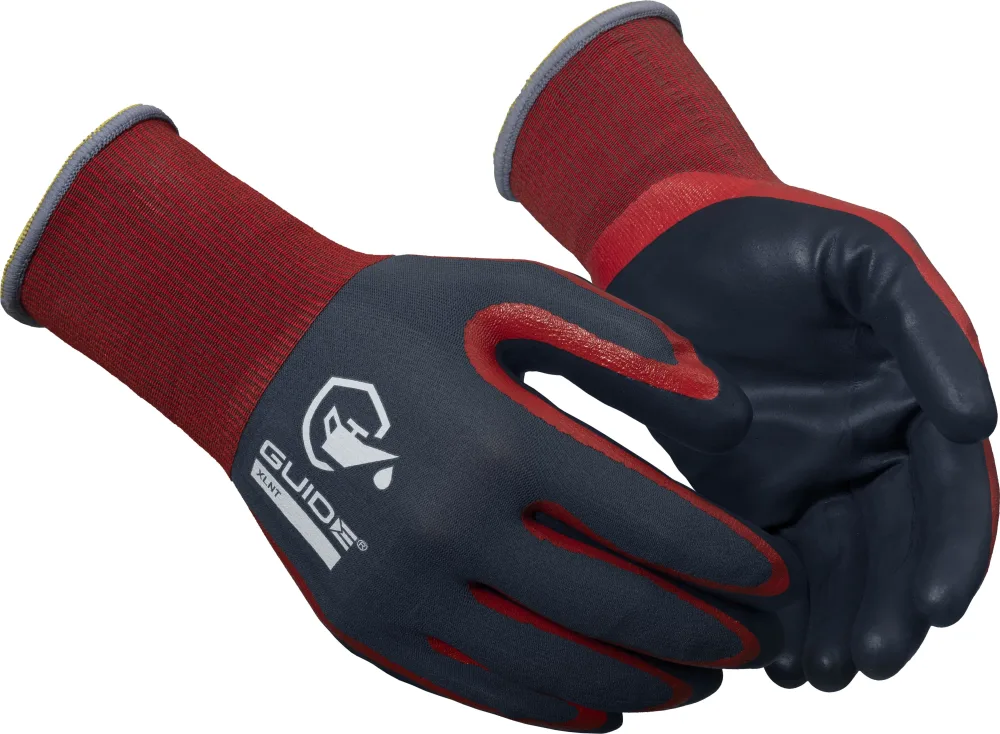 Guide Gloves 9502 Handske nitrildopp, oljegrepp, touch 8