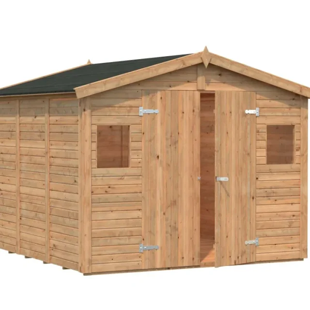 Palmako Dan Förråd 7,6/inv. 7 m², brun impregnerad