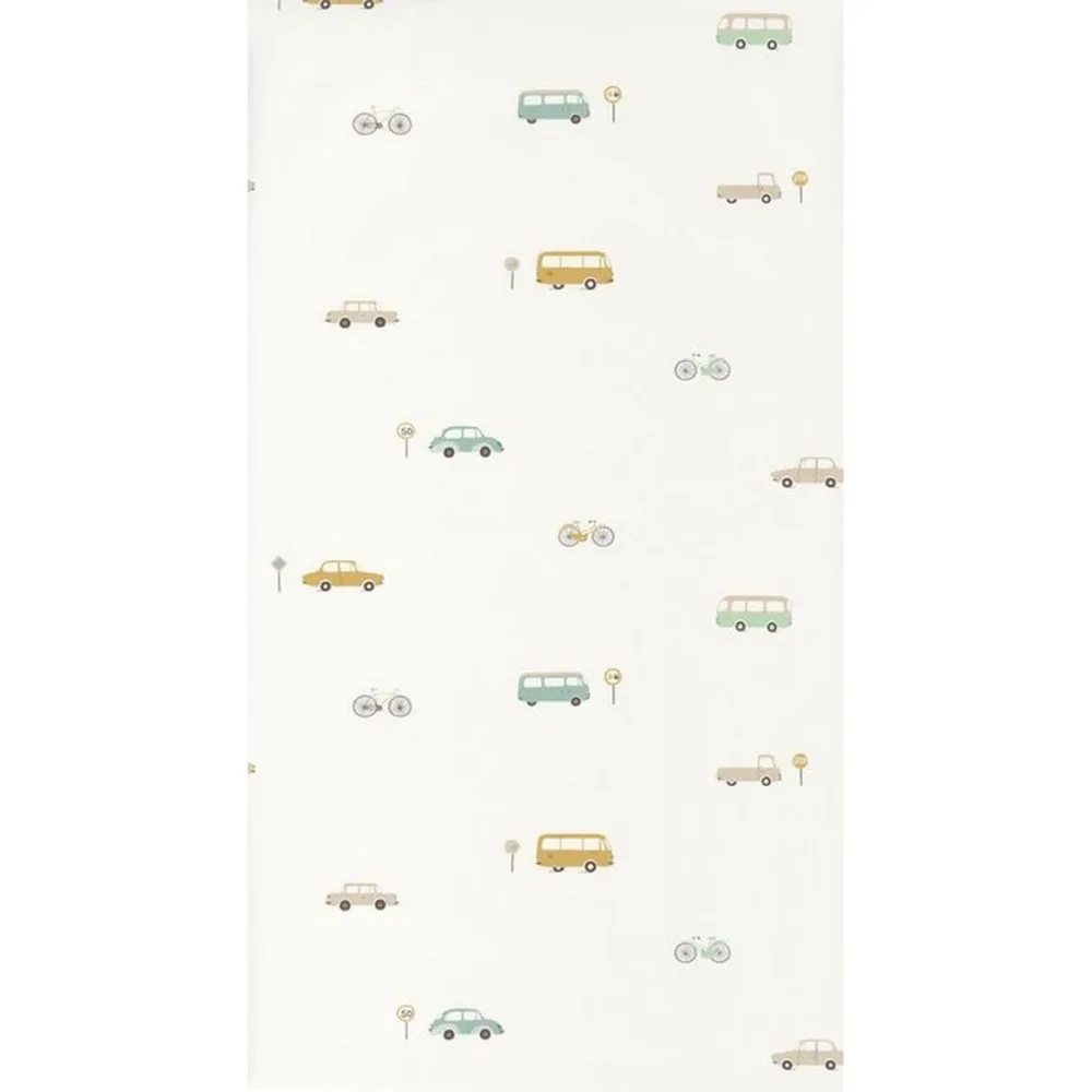 Happy Dreams Vintage Cars Menthe/vert Hpdm82777317 Tapet | Stuvbutiken - Bild 2
