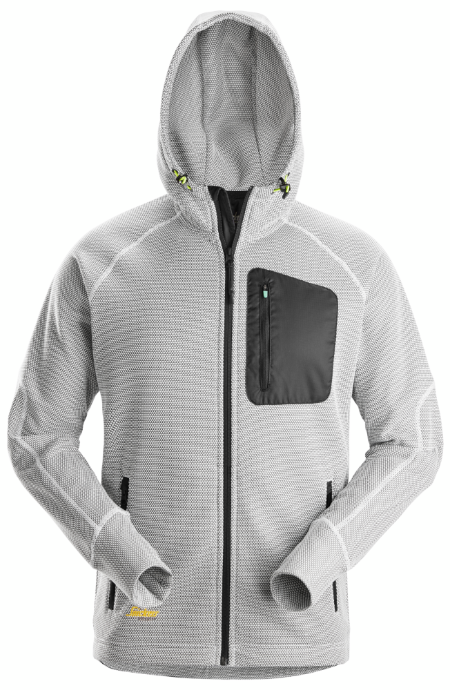 HUVTRÖJA SNICKERS WORKWEAR FLEECE VIT/SVART S