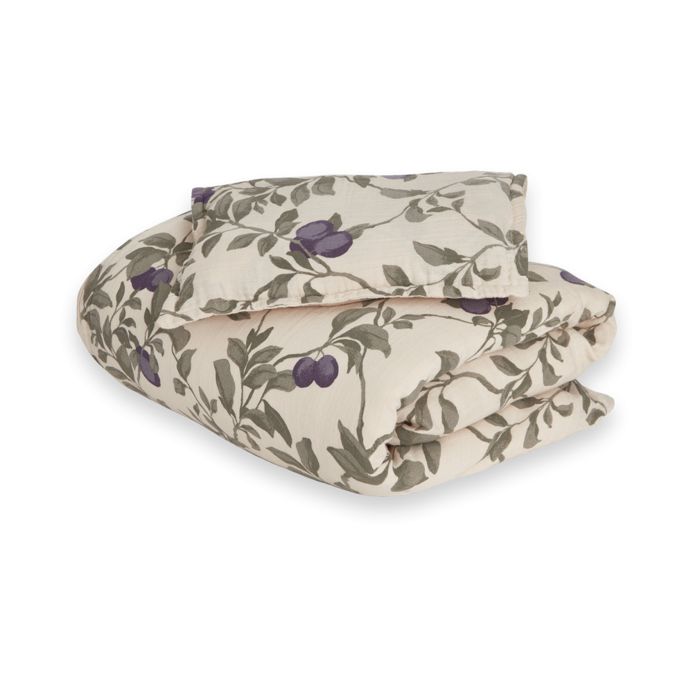 Plum Muslin bäddset baby, 70x80 cm/28x35 cm