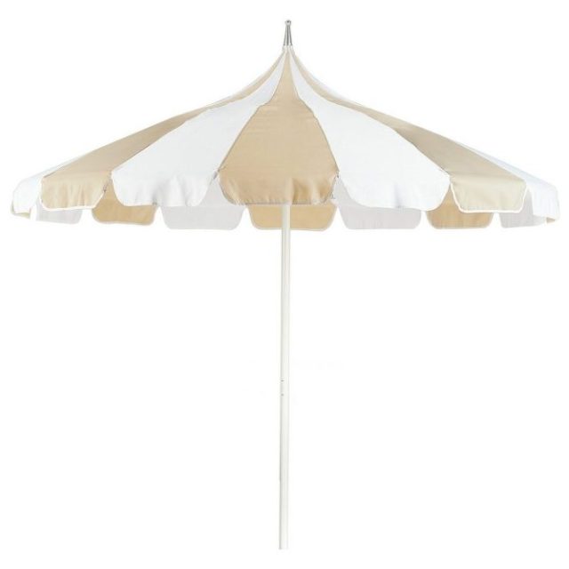 Balkongparasoll Minoa Beige/vit
