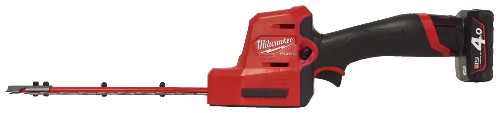 Milwaukee M12 FHT20-402 Häcksax med 4,0 Ah batteri och laddare