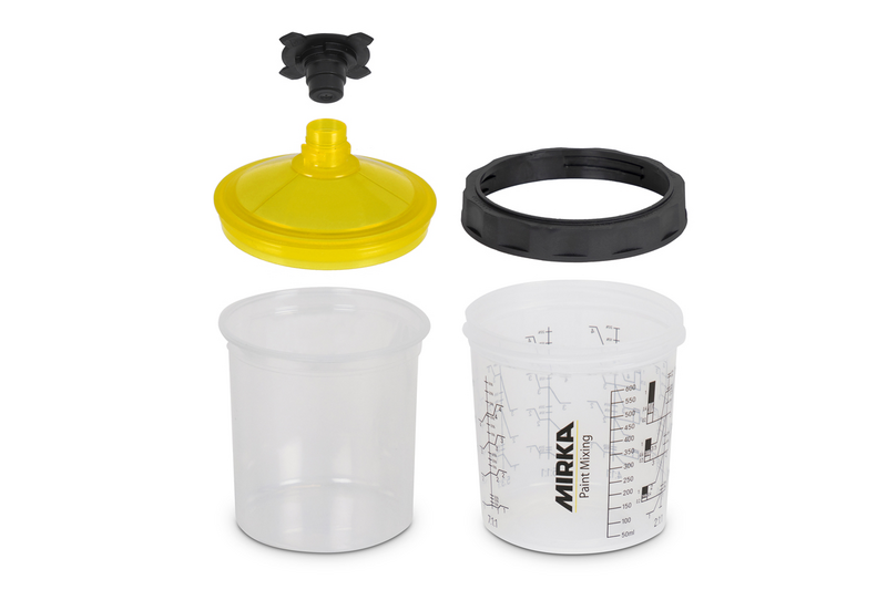 PAINT MIRKA CUP SYSTEM 650ML, FILTER LID 190µm 50/FRP