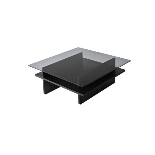 Soffbord Rubby Fyrkant Svart / Rök