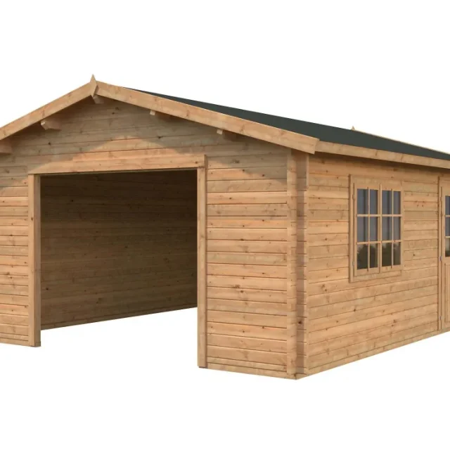 Palmako Roger Garage 29,2 m²/inv. 27,7 m², utan port brun, impr.