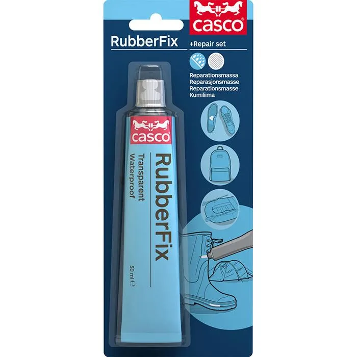 Casco Rubberfix Reparationspasta 50 ml, transparent