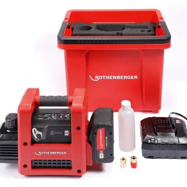 Rothenberger ROIARVAC R32 2,0CL Vakuumpump med batteri och laddare