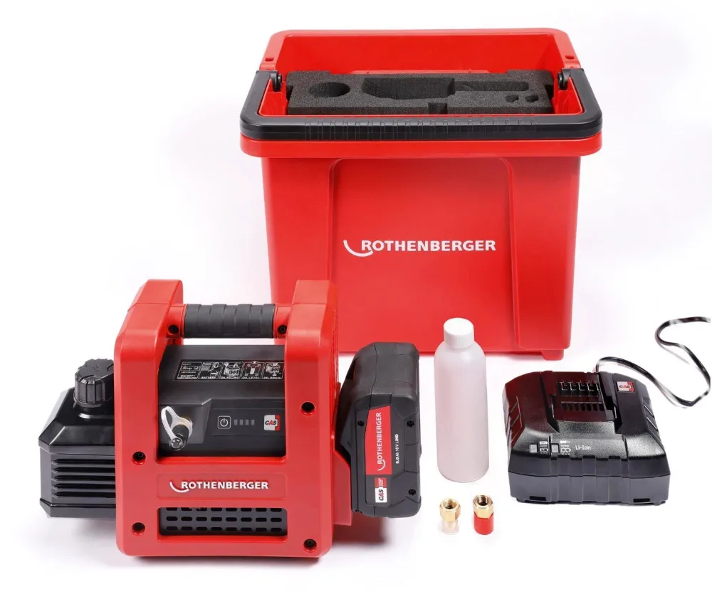 Rothenberger ROIARVAC R32 2,0CL Vakuumpump med batteri och laddare