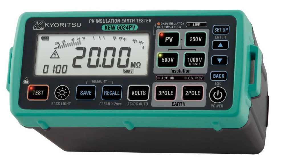 Kyoritsu 6024PV Isolationsprovare för solcellssträngar