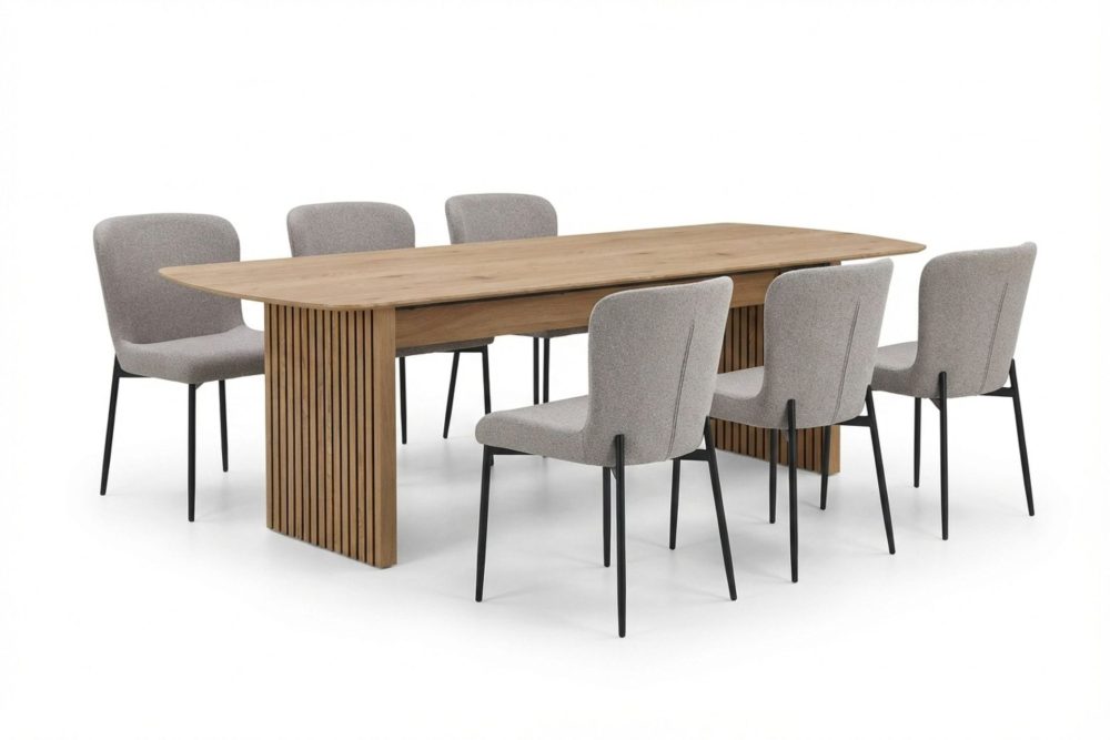 Richeto Matgrupp Ek 210 cm med 6 Elsie Matstolar