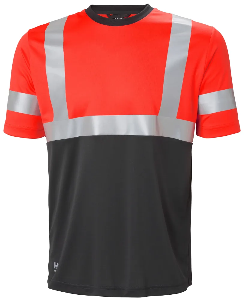 Helly Hansen Workwear Addvis 79254_269 T-shirt orange/svart, varsel 5XL