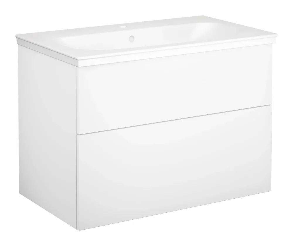 Gustavsberg Artic Kommodpaket slät, vit, 80 cm