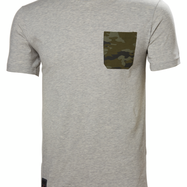 T-SHIRT HELLY HANSEN KENSINGTON GRÅ XL, SVART/GRÅ XL