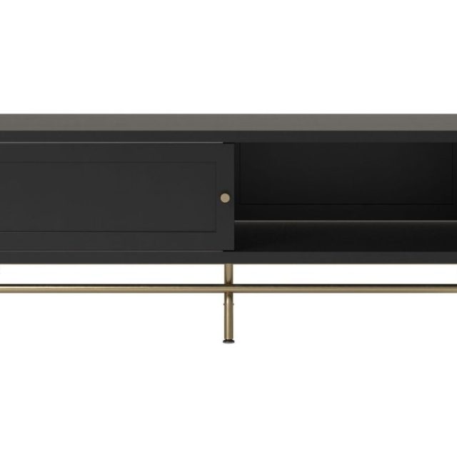 Nova Soffbord 122 cm med Förvaring Svart