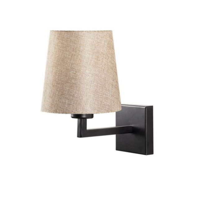 Vägglampa Fenda Svart / Grädde