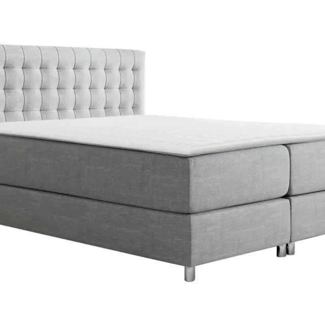 Plevoll Kontinentalsäng 180x200 Ljusgrå