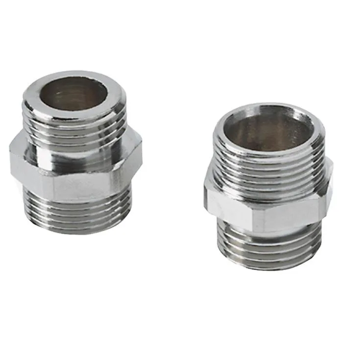 Trio Perfekta 970538 Övergångsnippel M22x1,5 x G15 utv. gänga, 2-pack
