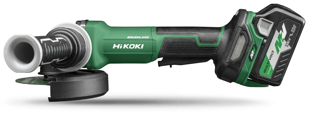 HiKOKI G3613DVF Vinkelslip med 2,5 Ah batteri och laddare