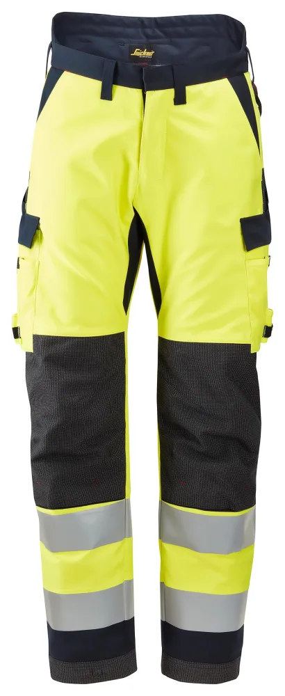 Snickers Workwear 6663 Vinterbyxa varsel, gul/marinblå 58