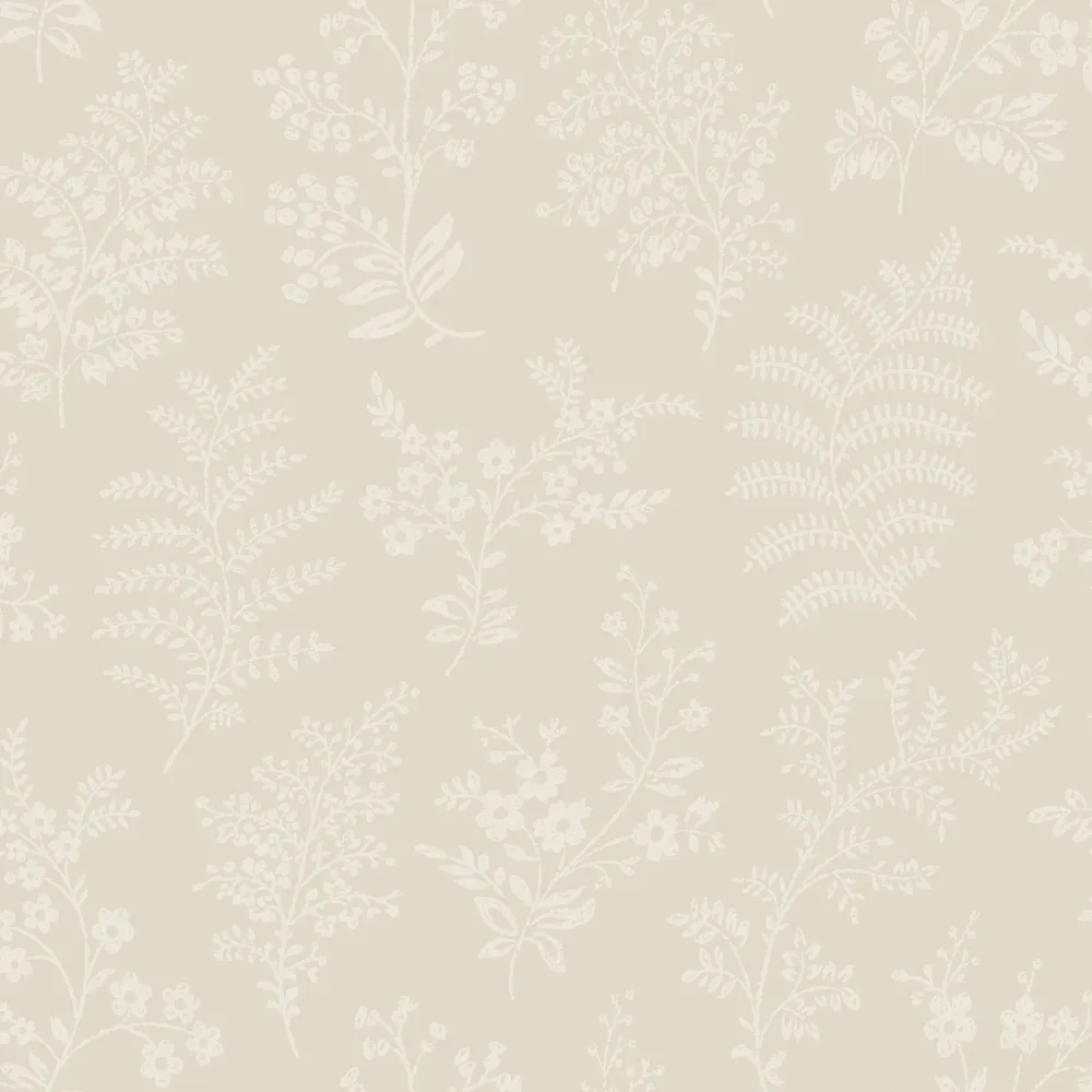 Fiona Walldesign Home NW 201002 Tapet Pressed Flowers Vit/grå