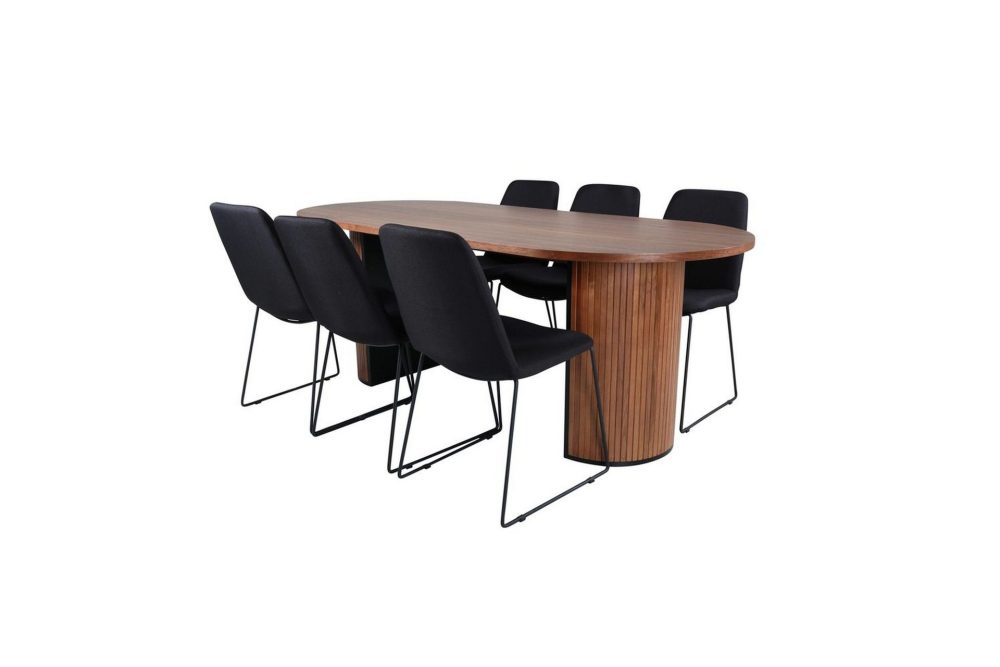 Oval Dining Set Bianca, Muce