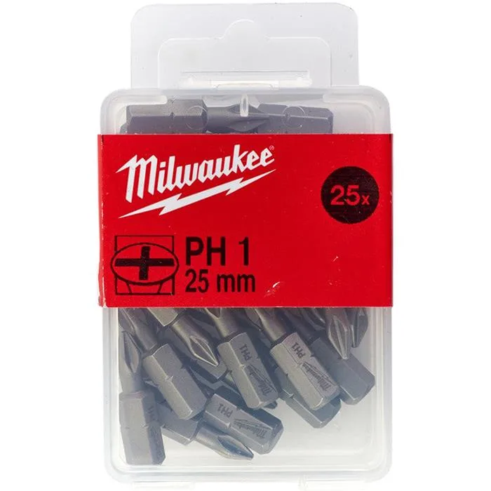 Milwaukee PH3 Bits 25-pack 25 mm