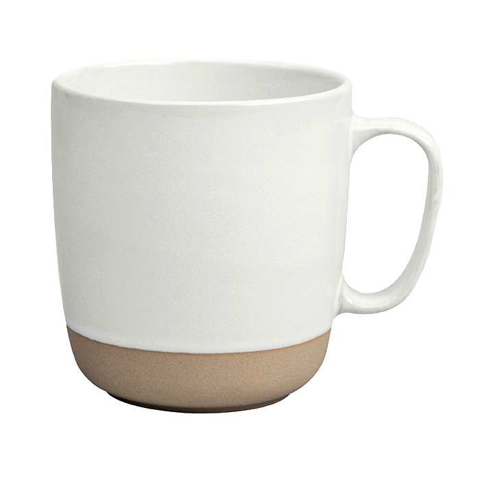 Fossil mugg 35 cl, Vit