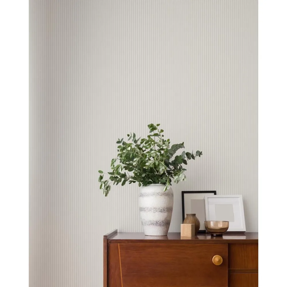 Ashdown Ticking Stripe M1847 Vit Tapet | Stuvbutiken - Bild 3