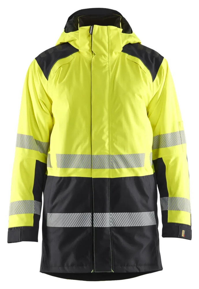 Blåkläder 445719873399XXL Vinterparka varsel, gul/svart XXL - Bild 2