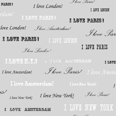 Love I Love Paris 136829 Tapet | Stuvbutiken