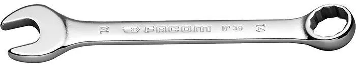 Facom 39.3.2H U-ringnyckel kort, vinklad 15°, 3,2mm