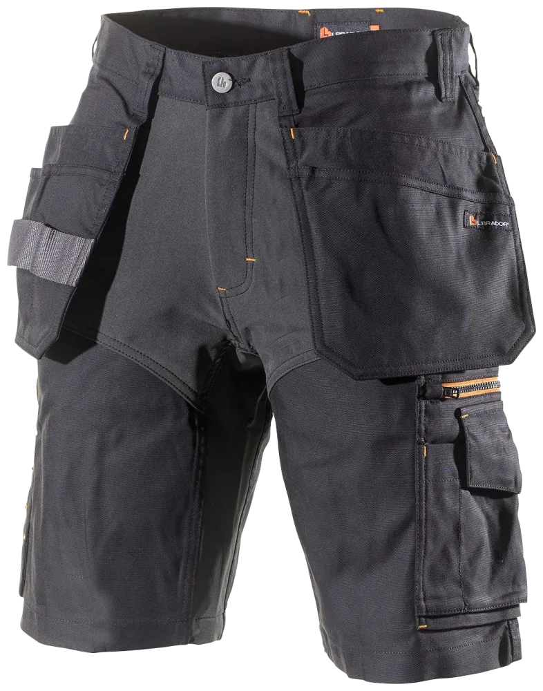 L.Brador 1495PB Arbetsshorts svart C52
