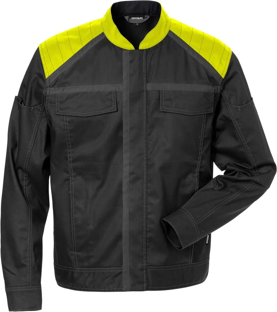 Fristads 4555 STFP Jacka svart/gul L
