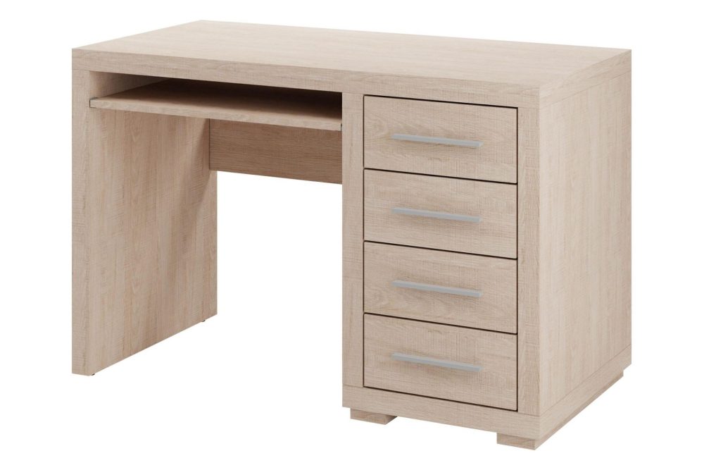 Benavila Skrivbord 120 cm med Förvaring 4 Lådor