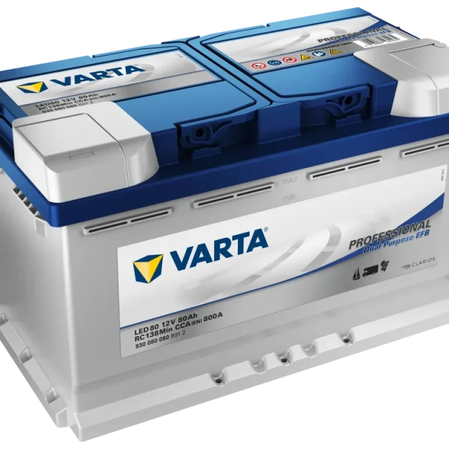 VARTA Professional Dual Purpose EFB LED80 Fritidsbatteri 12V, 80 Ah