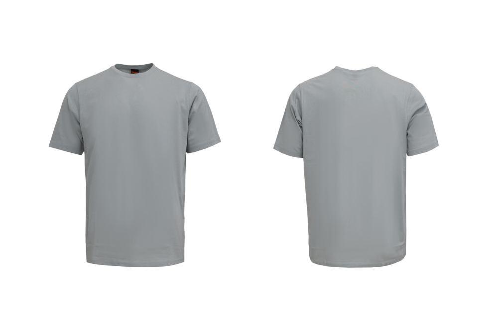T-SHIRT PROF BCI BOMULL LJUSGRÅ XXL