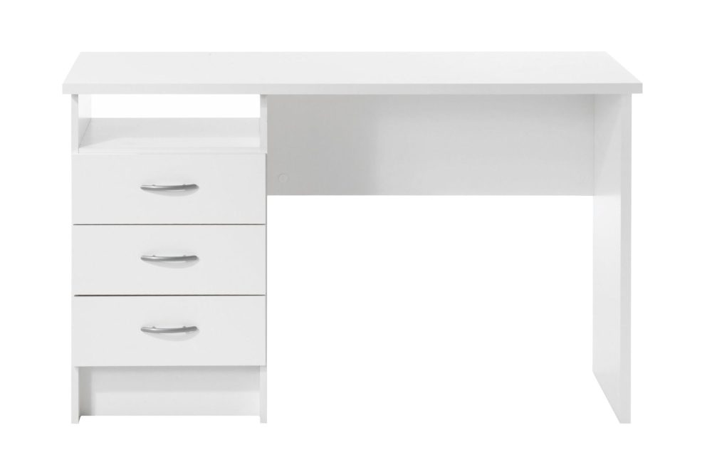 Function Skrivbord 120 cm med Förvaring Lådor + Hylla