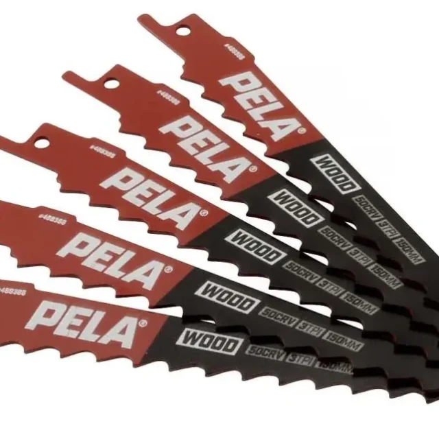 PELA 488386 Tigersågblad 150 mm, 3 TPI, 5-pack