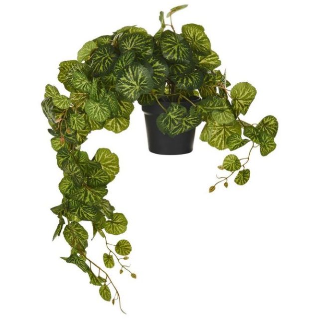 Konstgjord ampelväxt Strawberry Begonia