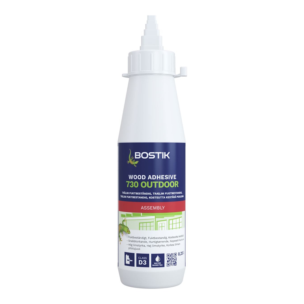 Trälim/ D3 Wood Adhesive 730 Outdoor 0,25 Liter Bostik