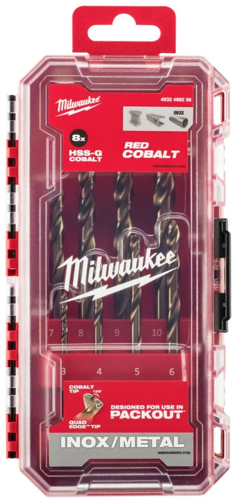 Milwaukee 4932499256 Metallborrsats 8 delar